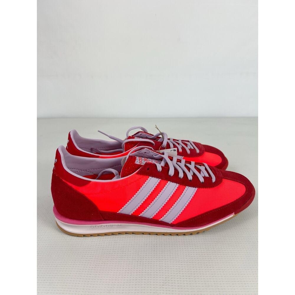 Adidas Women's SL72 OG Originals Size 9.5 Solar Red Lavender JH7392 Athletic New - Picture 4 of 9